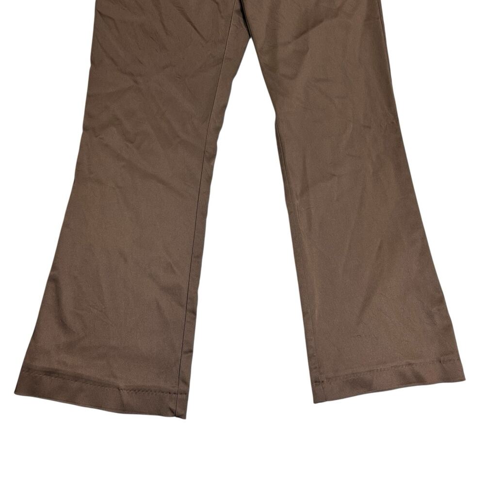 Vintage Cache Womens 6 Y2K Bronze Metallic Satin Brown Bootcut Pants Low Rise - Picture 3 of 14